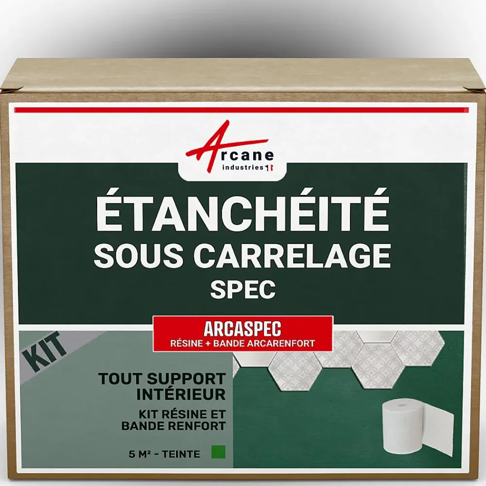 Arcane Industries étanchéité douche salle de bain sous carrelage et béton ciré kit - 5 m² -