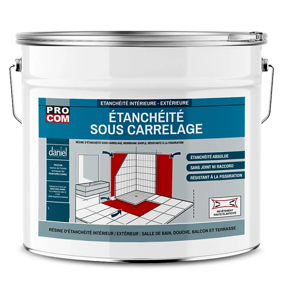 Procom Étanchéité sous carrelage , douche, salle de bain, pièce d'eau-10 litres--PRO COM
