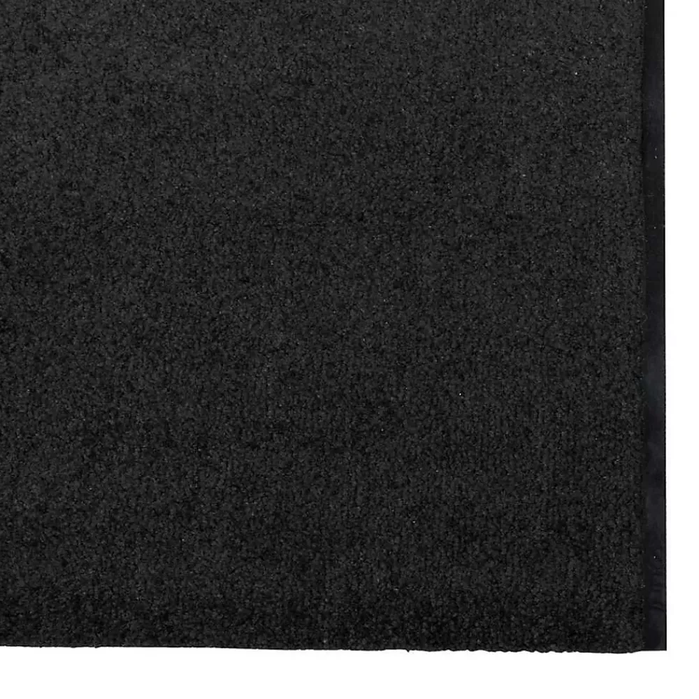 Vidaxl Tapis d'entrée Autre Noir 120 x 400 cm Polyamide et PVC
