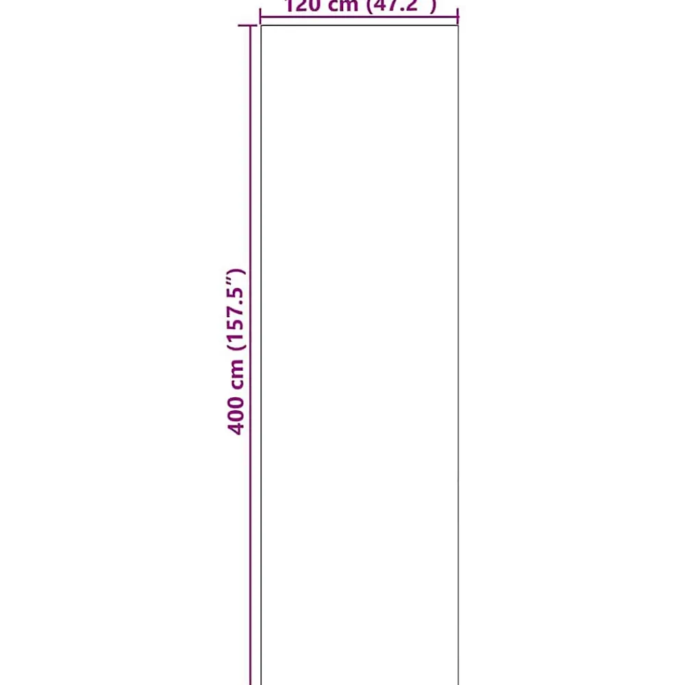 Vidaxl Tapis d'entrée Autre Noir 120 x 400 cm Polyamide et PVC