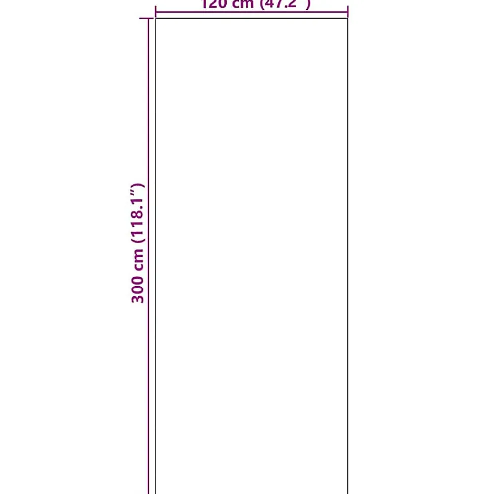 Vidaxl Tapis d'entrée Autre Noir 120 x 300 cm Polypropylène et vinyle