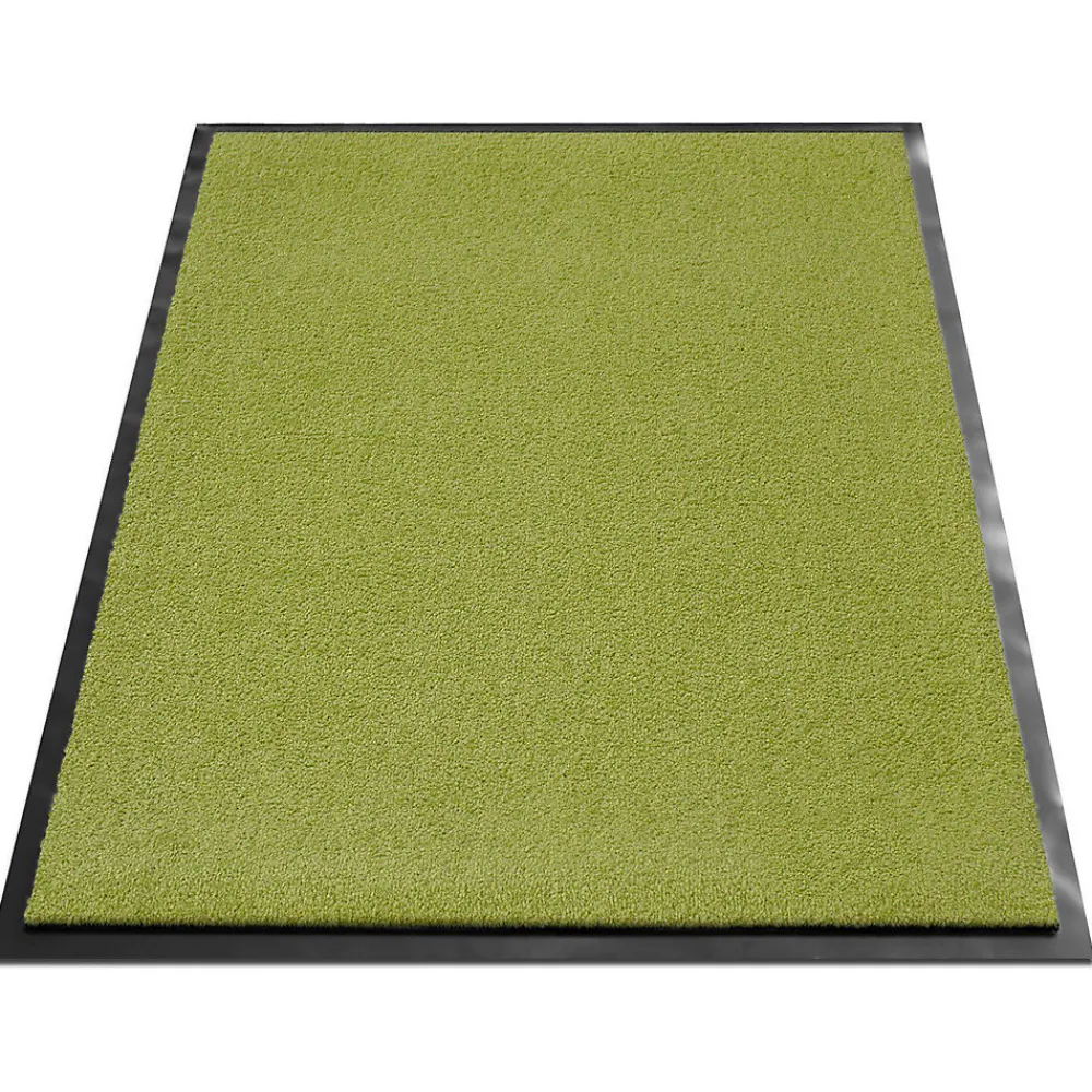 Floordirekt Tapis de Porte Paillasson d'entrée Monochrom Vert citron 90 x 150 cm
