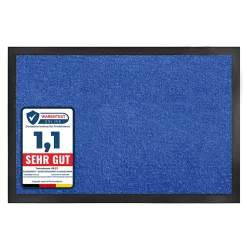 Floordirekt Patin, Feutre Et Embout-Tapis de Porte Paillasson d'entrée Monochrom Gris argent 60 x 180 cm