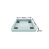 Mottez Tapis de rétention d'eau et anti vibration pour machine à laver à chargement frontal 62 x 62 x 5 cm
