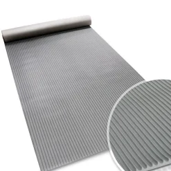 Floordirekt Patin, Feutre Et Embout-Tapis en caoutchouc Miniripp Gris 120 x 250 cm -