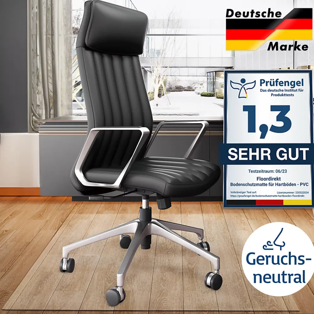 Floordirekt Patin, Feutre Et Embout-Tapis Neo Protecteur pour Sol et Chaises de Bureau, 100 x 114 cm -