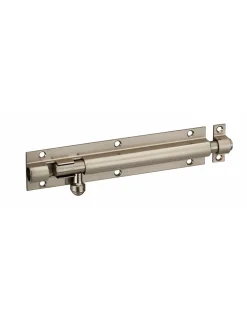 Thirard Serrure De Meuble|Serrure De Meuble-Targette, acier, pêne diamètre 10mm, 32x151mm, nickel satin -