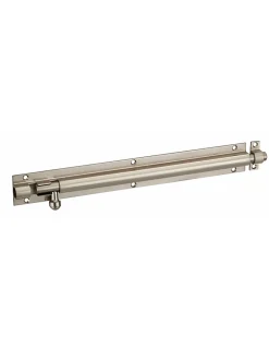 Thirard Serrure De Meuble|Serrure De Meuble-Targette, acier, pêne diamètre 10mm, 32x253mm, nickel satin -