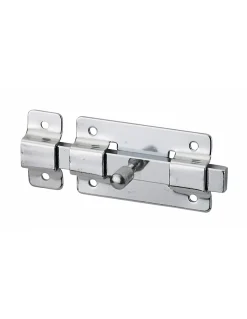 SP Serrure De Meuble|Serrure De Meuble-Targette pour meuble, 100mm, acier chromé, pêne plat -