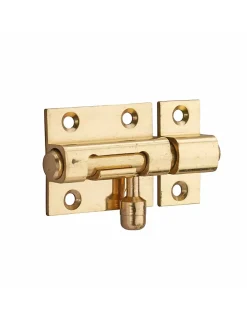 Thirard Targette pour porte de meuble, laiton, pêne diamètre 8mm, 35x30mm -