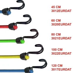 Master Lock Tendeur 80 cm crochet double , 2 pièces