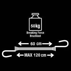 Master Lock Tendeur, Sandow Et Élastique-Tendeur crochet géant rotatif 120 cm