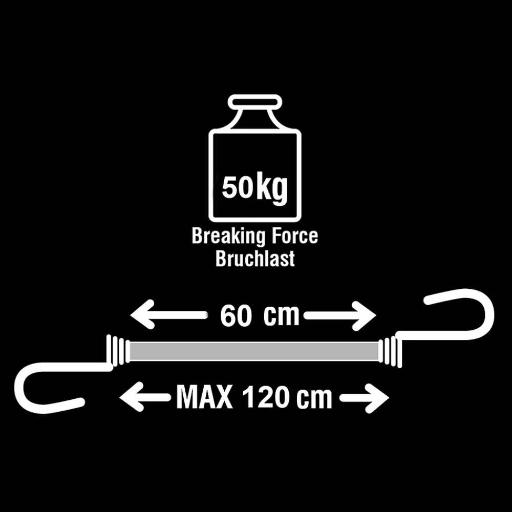 Master Lock Tendeur, Sandow Et Élastique-Tendeur crochet géant rotatif 120 cm