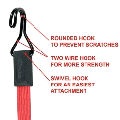 Master Lock Tendeur plat 60 cm Caoutchouc