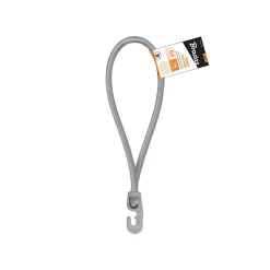 Lem Select Tendeurs boucle élastique gris 18 cm diam 4mm avec 1 crochet PVC (lot de 25 pièces)