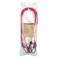 Diall 2 tendeurs élastiques à crochet rouge Ø8 mm x 0,6 m