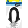 Terre Jardin Tendeurs plats pour bâche 36 cm extensibles à 75 cm lot de 8 avec crochets robustes
