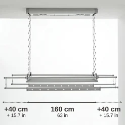 Foxydry Étendoir électrique plafond alu 160x57x30cm Air 150