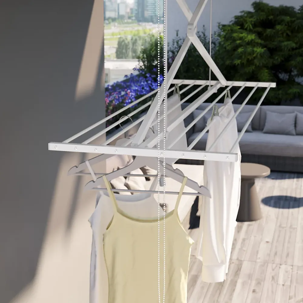 Foxydry Étendoir plafond manuel 128x54x25cm alu Mini 120