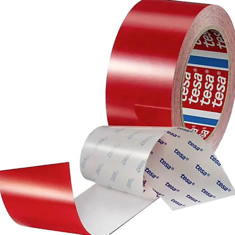 Tesa ANTI-SCRATCH Ruban de marquage au sol 20 m x 50 mm - rouge