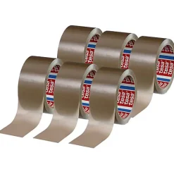 Tesa pack 4280 PP 04280-00040-00 Ruban adhésif d'emballage transparent 50 mm x 66 m, pack de 6
