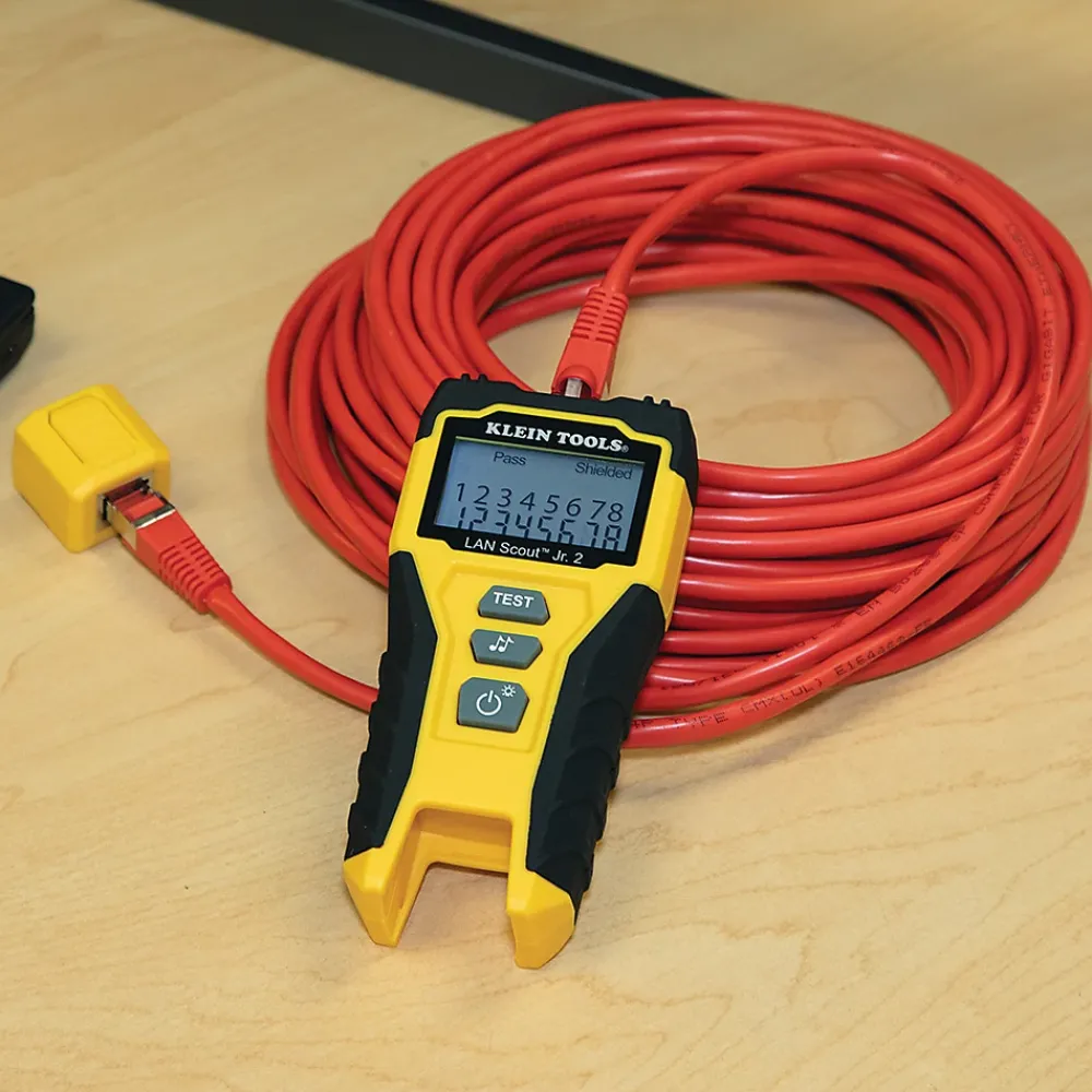 Klein Testeur câble LAN CAT 5e 6 6A RJ45 LCD Tools VDV526-200