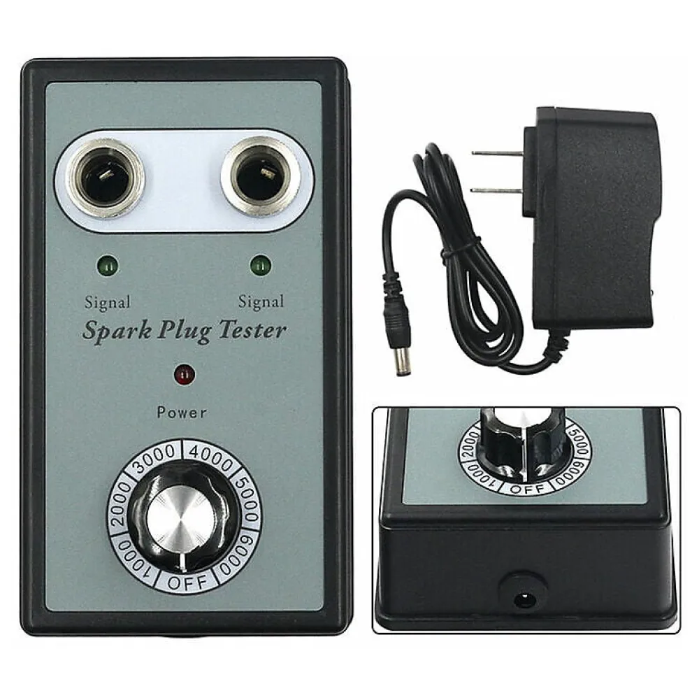 Deko Testeur de bougies d'allumage avec deux trous, outil de diagnostic, 5,7 x 3,35 x 1,6 pouces