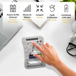 Fishtec Testeur De Pile-Testeur de Piles Universel