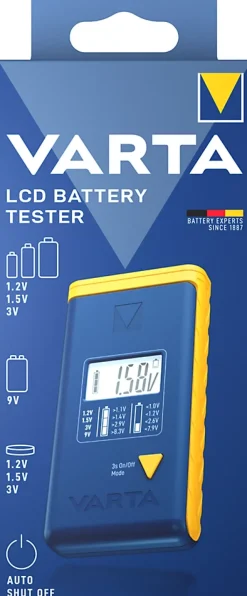Varta Testeur de piles universel écran lcd