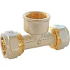 Somatherm for you Té femelle à compression pour tube Multicouche Ø16 - femelle au centre 15/21 (1/2")
