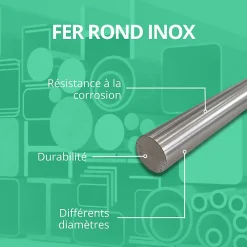 Comment Fer Tige fer rond inox 3mm Longueur : 0.5 mètre -
