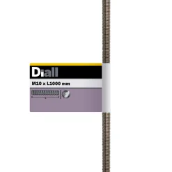 Diall Tige Filetée-Tige filetée en acier inoxydable A2 diamètre 10 mm x 1 m