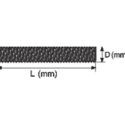 Viswood Tige filetée - - Acier zingué - 8 x 1000 mm