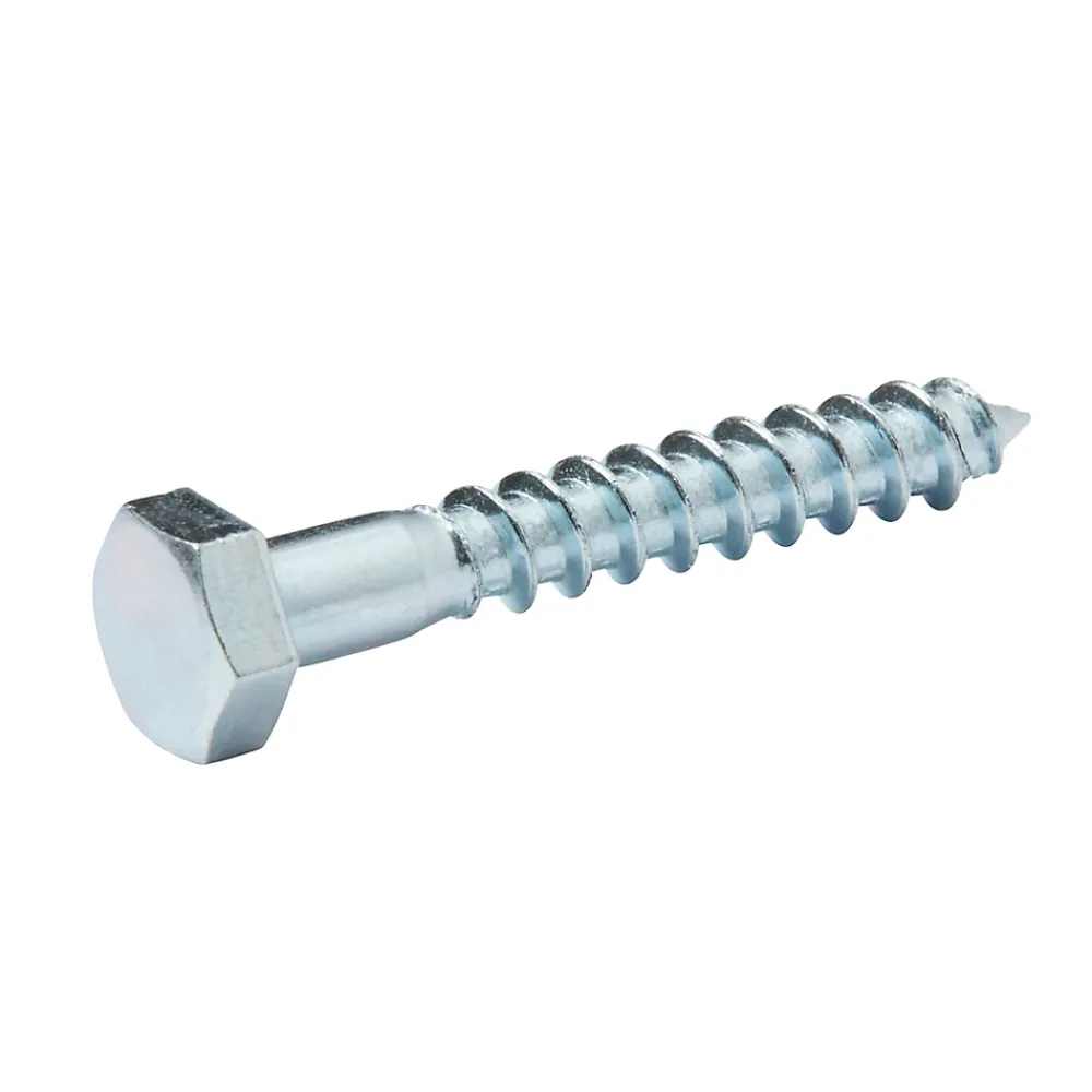 Diall Tirefonds DIN 571 zingués 6x40 mm - 10 pièces