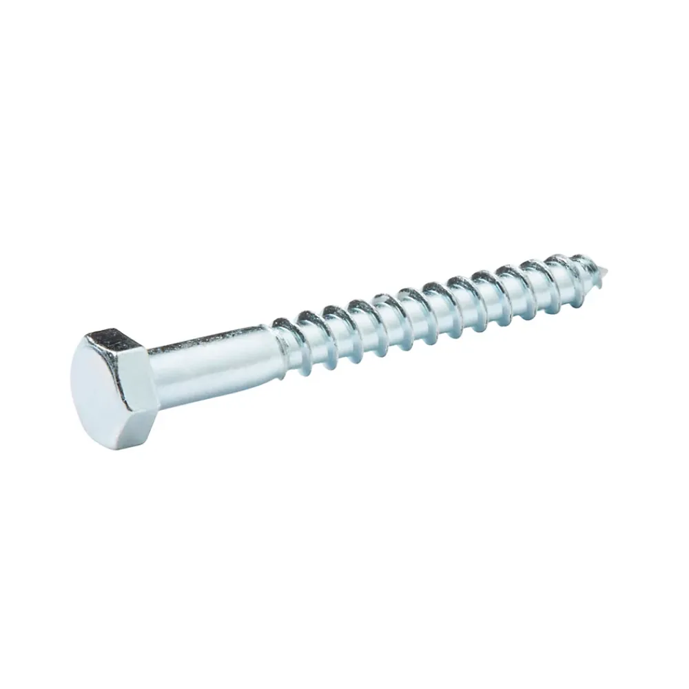 Diall Tirefonds DIN 571 zingués 8x70 mm - 10 pièces