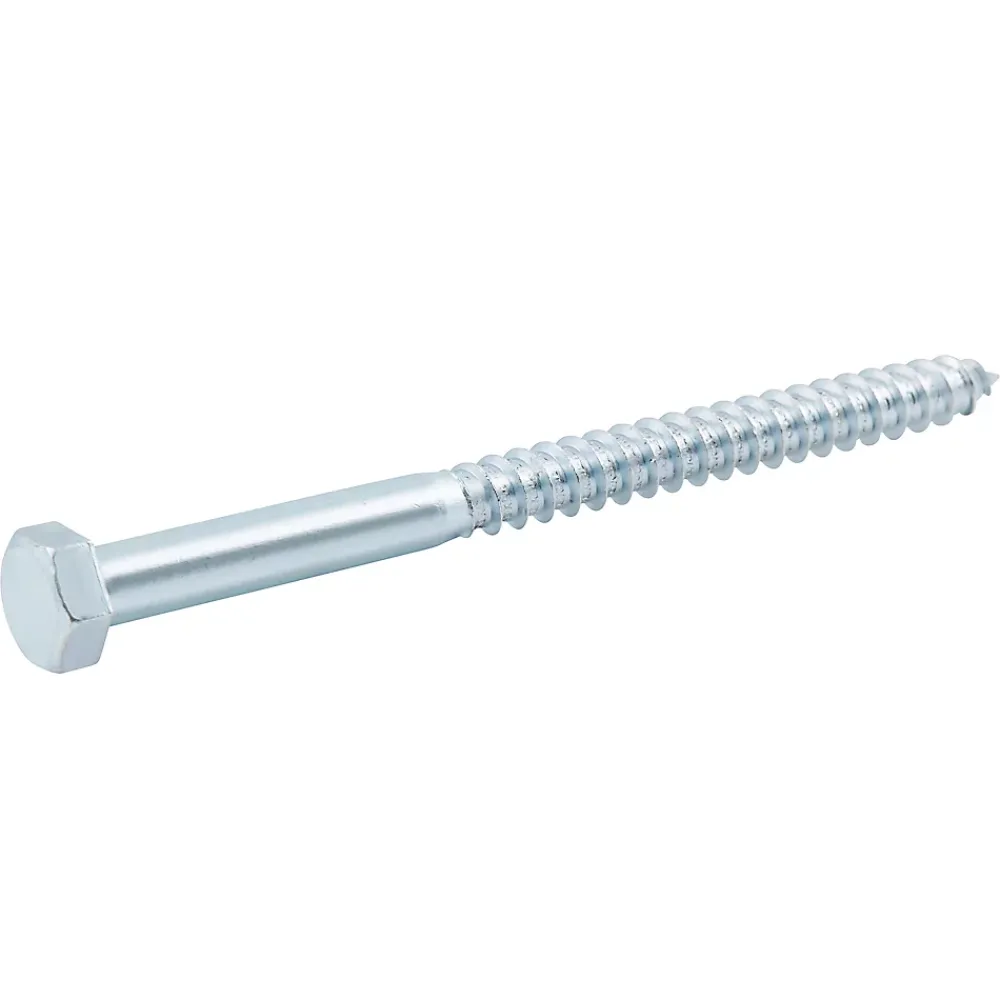 Diall Tirefonds DIN 571 zingués 10x140 mm - 10 pièces