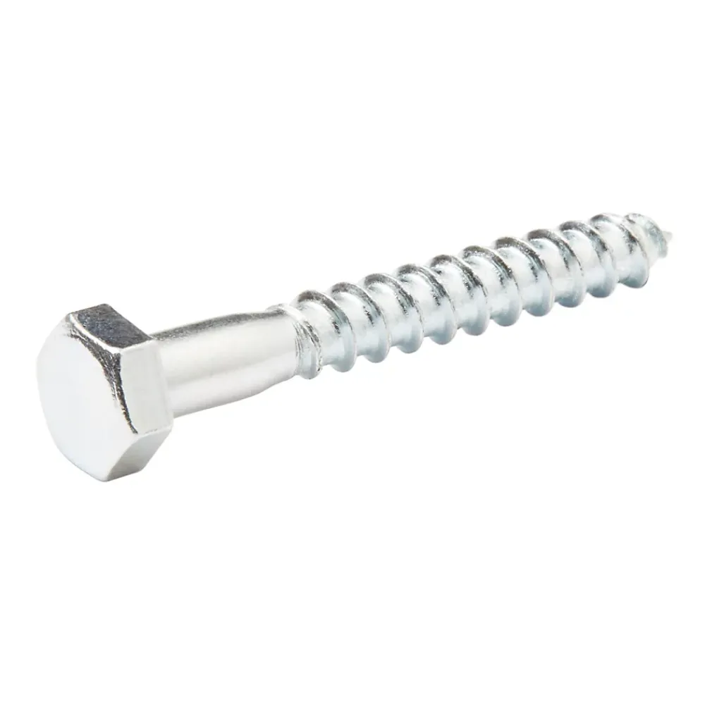 Diall Tirefond-Tirefonds DIN 571 zingués 8x60 mm - 100 pièces