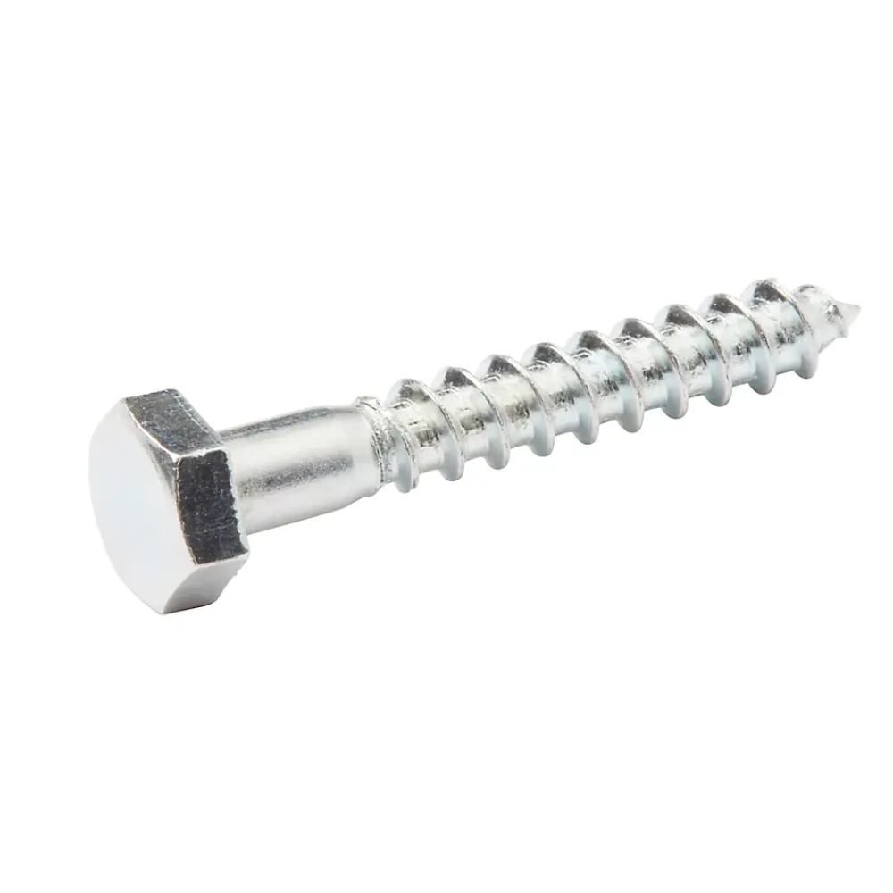 Diall Tirefond-Tirefonds DIN 571 zingués 6x40 mm - 200 pièces