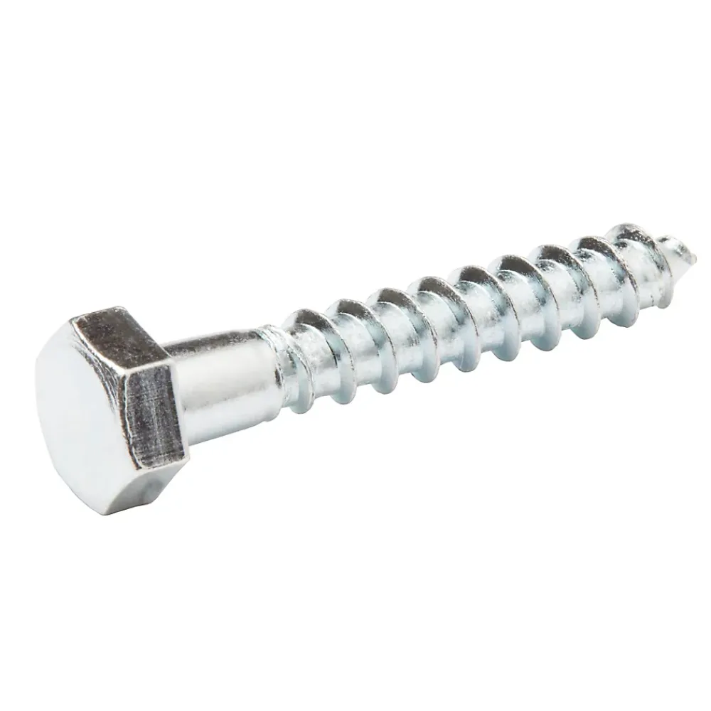 Diall Tirefonds DIN 571 zingués 8x50 mm - 100 pièces