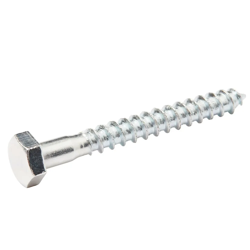 Diall Tirefond-Tirefonds DIN 571 zingués 6x60 mm - 200 pièces