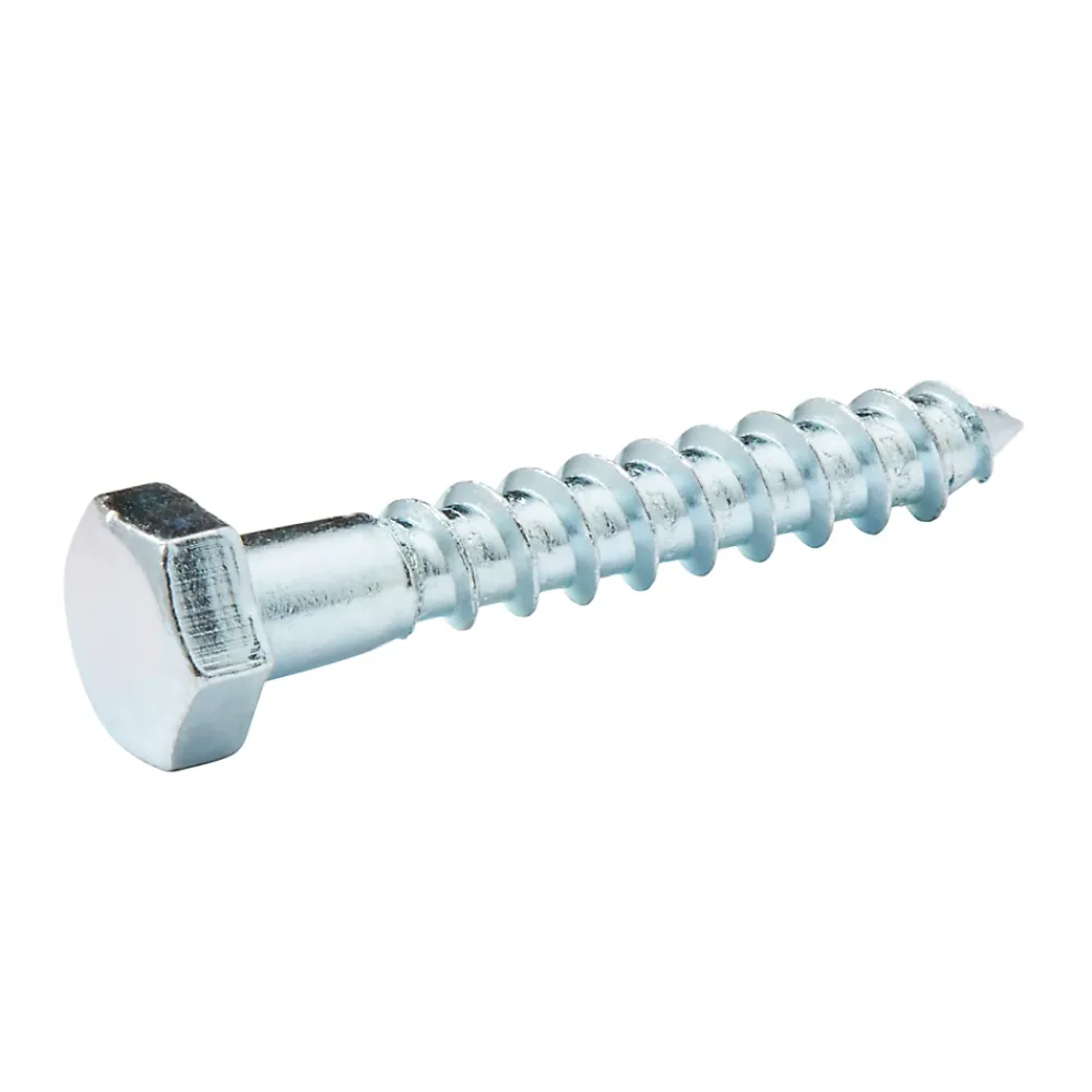 Diall Tirefonds DIN 571 zingués 8x50 mm - 10 pièces