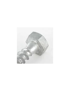 Vis Express Tirefonds 16X80 Forte tenue à la corrosion Acier galvanisé à chaud - 5 pièces