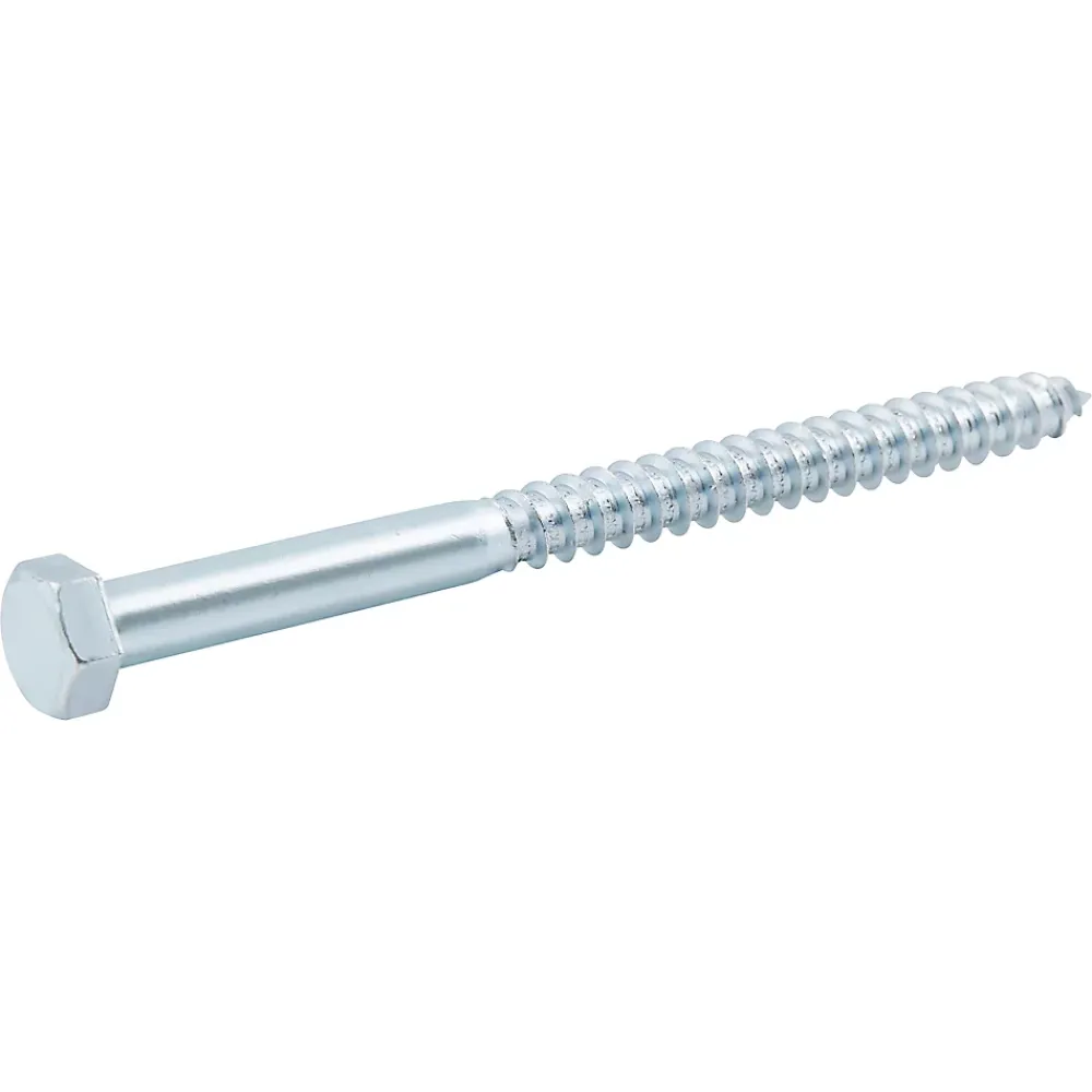 Diall Tirefonds zingués 12x160 mm - 5 pièces