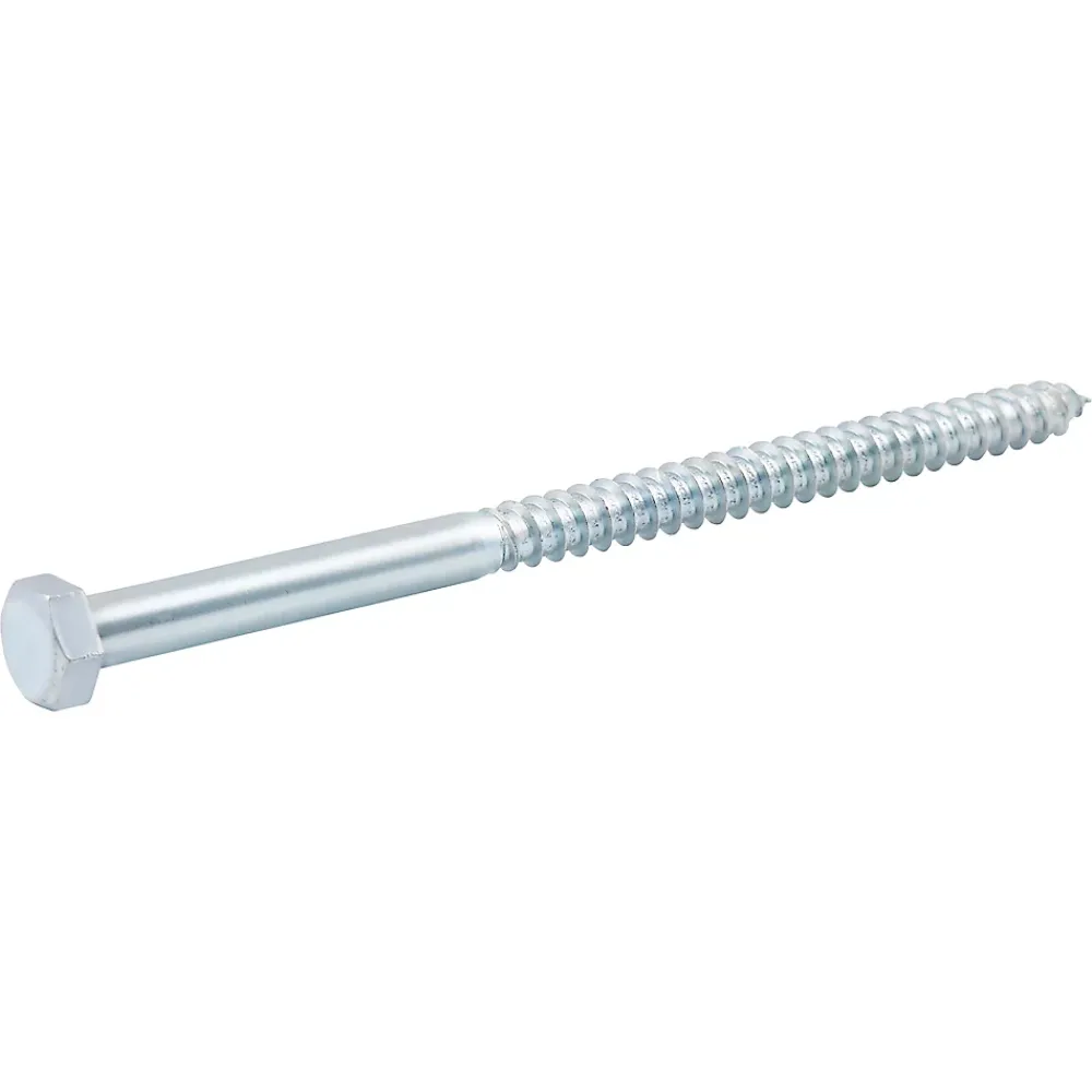 Diall Tirefonds zingués 12x200 mm - 5 pièces