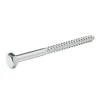 Diall Tirefonds zingués 10x140 mm - 50 pièces