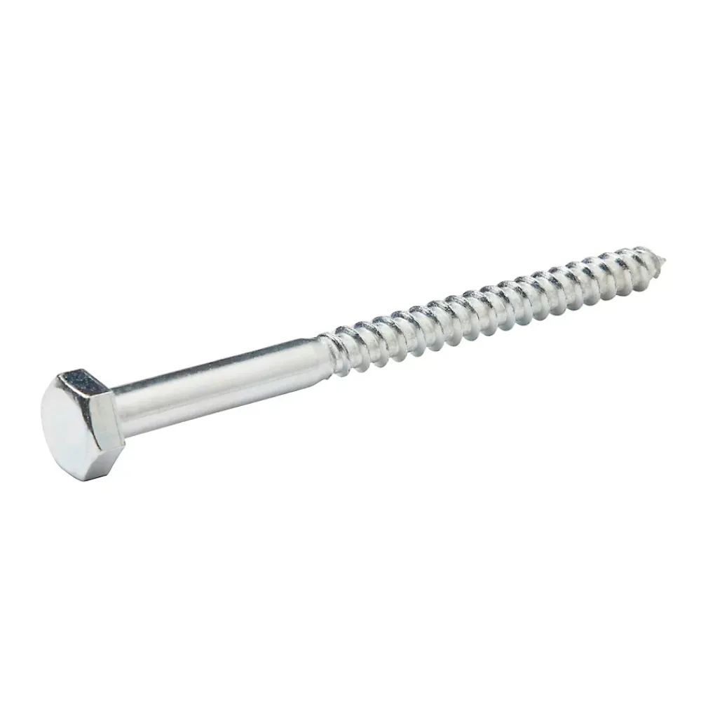 Diall Tirefonds zingués 10x140 mm - 50 pièces