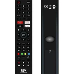 Cgv Décodeur Tnt, Télécommande Et Transmetteur-Télécommande Fidelio Hisense 55 boutons Noire infrarouge prête à l'emploi