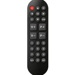 Cgv Décodeur Tnt, Télécommande Et Transmetteur-Télécommande universelle Fidelio Easy 5 noire 25 boutons sans programmation