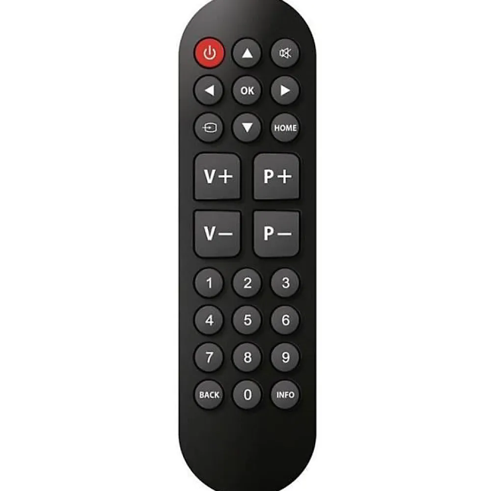 Cgv Décodeur Tnt, Télécommande Et Transmetteur-Télécommande universelle Fidelio Easy 5 noire 25 boutons sans programmation