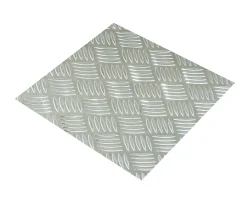 Tôle-Tôle aluminium brut damier 50 x 25 cm